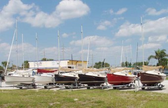 Group of Sun Cats with an Eclipse - Photo of Com-Pac Sun Cat sail boat